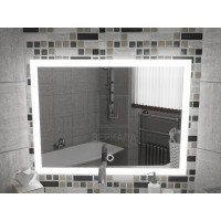 Зеркало с подсветкой для ванной комнаты Верона 100х80 см