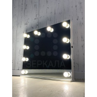 Гримерное зеркало с подсветкой для макияжа с лампочками 60х80