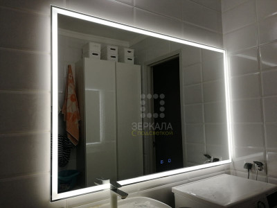 Выполненная работа: сенсорное зеркало для ванной комнаты с подсветкой Люмиро
