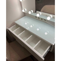 Туалетный столик с безрамным зеркалом и подсветкой "Милена-2"
